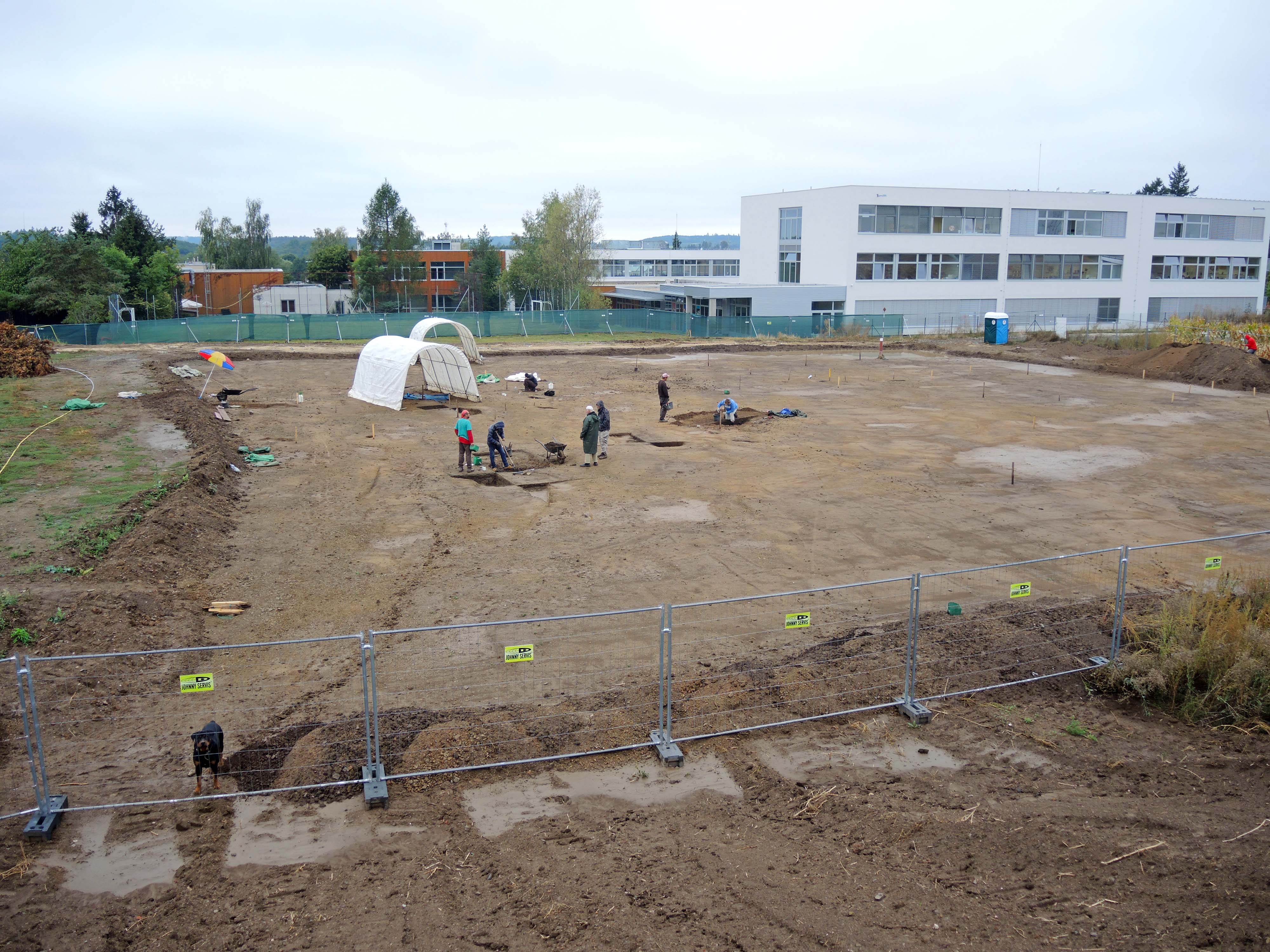 Archeologický výzkum v Dolních Břežanech. Foto archiv ÚAPPSČ